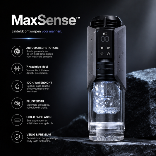 MaxSense™ — Eindelijk ontworpen voor mannen.