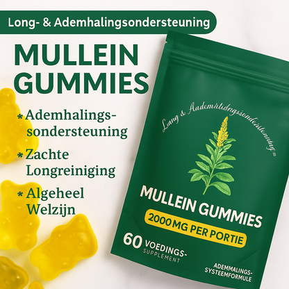 Mullein Gummies – Adem weer vrij, zelfs als je longen het zwaar hebben gehad