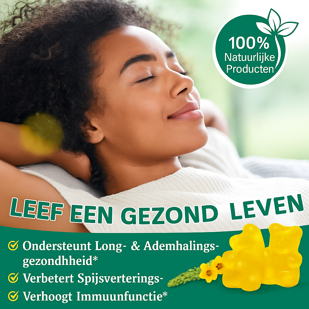 Mullein Gummies – Adem weer vrij, zelfs als je longen het zwaar hebben gehad
