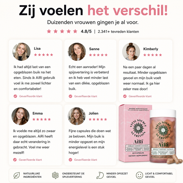 Airi Debloat Support Capsules Natuurlijk