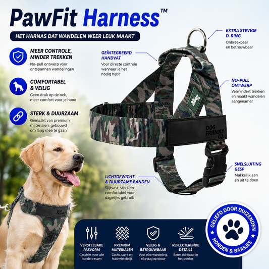 PawFit Harness™ — Het harnas dat wandelen weer leuk maakt.