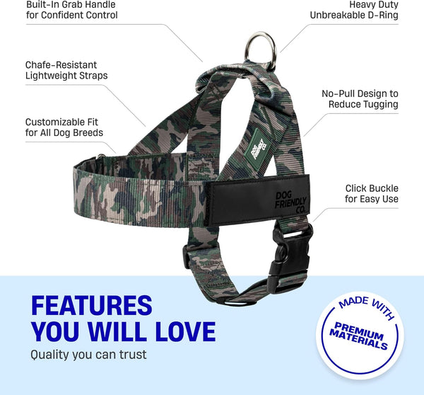 Stoere Hondenharnas Camo
